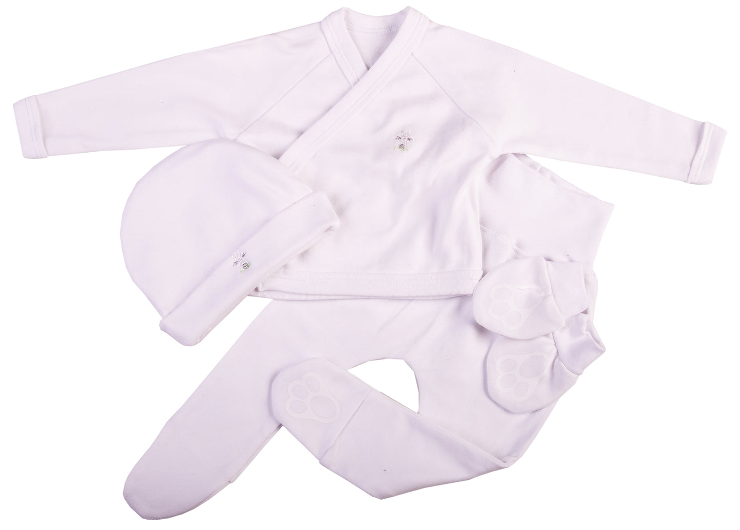 4 Piece Baby Bunny Layette Set - Little Lumps