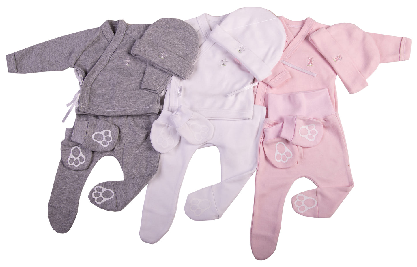 4 Piece Baby Bunny Layette Set - Little Lumps