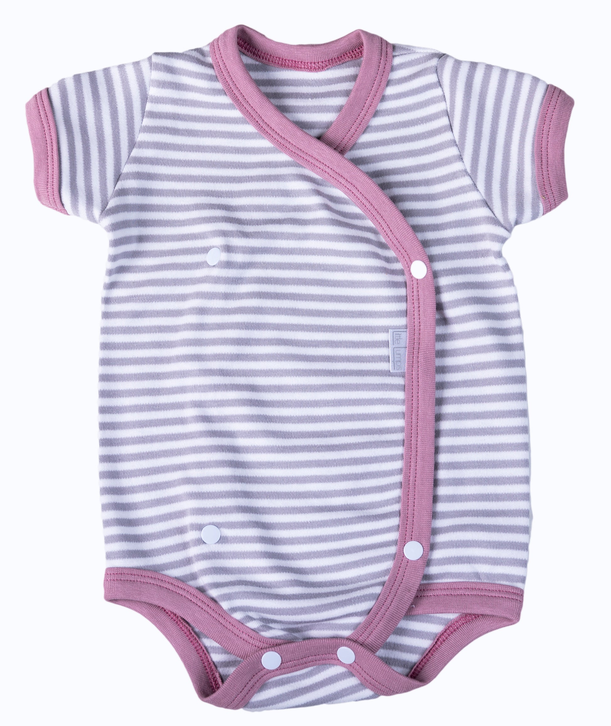 Crossover Baby striped onesie - Little Lumps