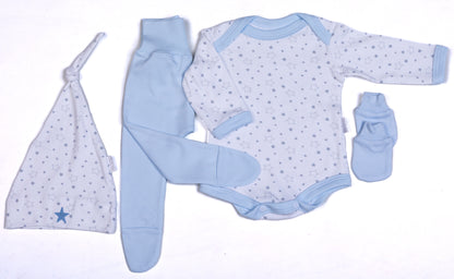 Star 4 Piece Baby Layette Set - Little Lumps