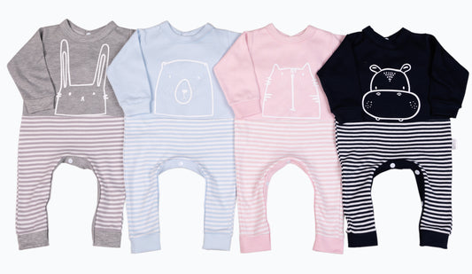 Striped Printed Babygros