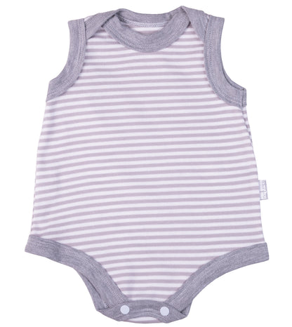 Striped Baby Sleeveless Onesie - Little Lumps