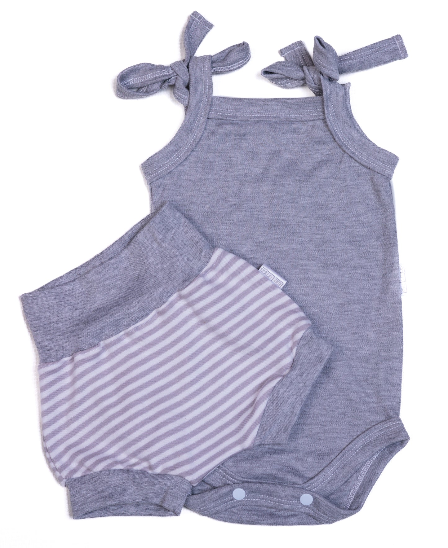 Strappy baby onesie & short set - Little Lumps