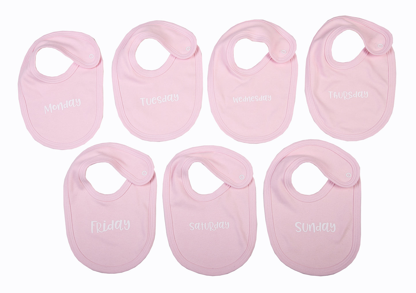 Baby Bibs - Days of the week (pk of 7) - Little Lumps