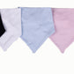 2-Pack 100% Cotton Mixed Colours Blank Baby Bandanna Bib Sets - Little Lumps