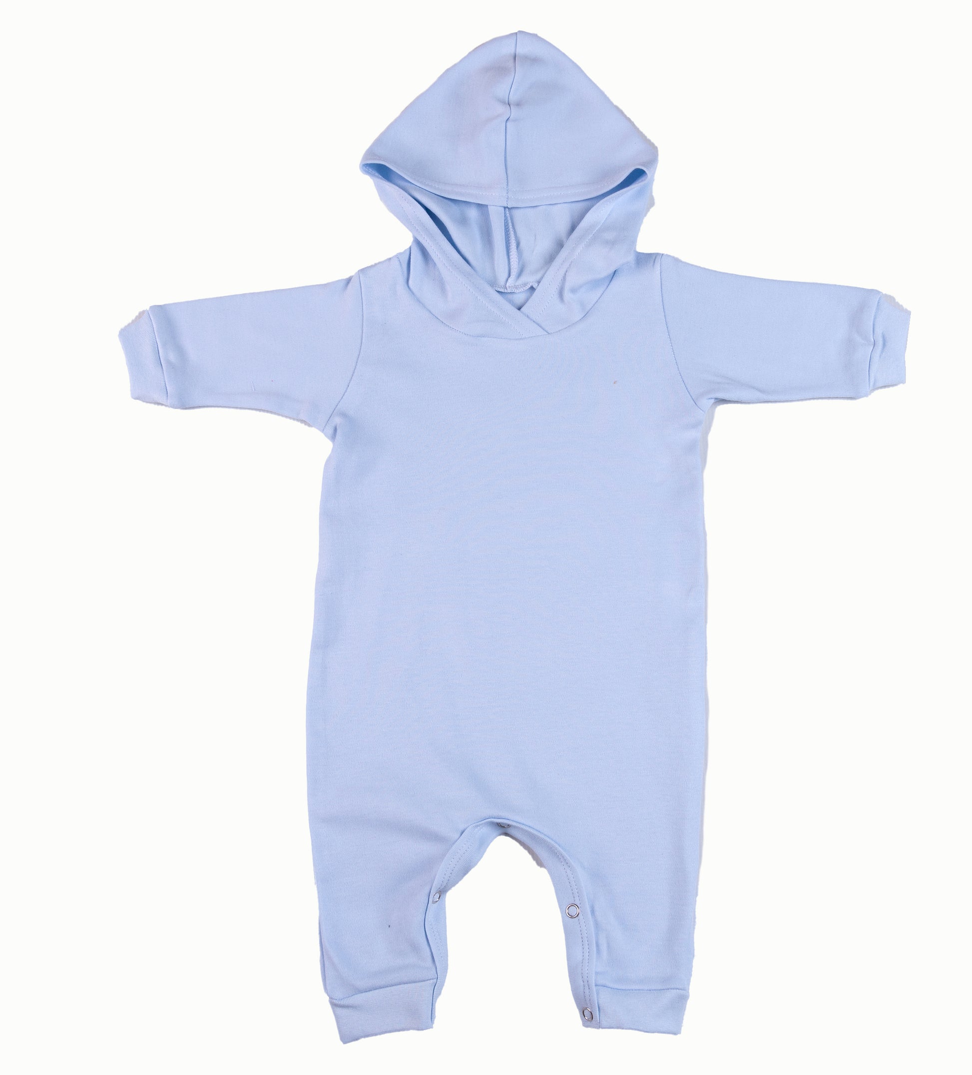 2-Pack Hooded Harem Blank Babygros Made From 100% Cotton - Little Lumps