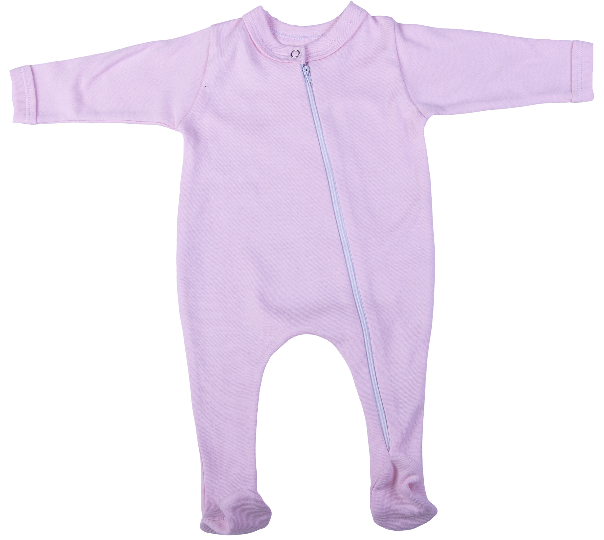 2-Pack Zip Blank Babygros Made From 100% Cotton - Little Lumps