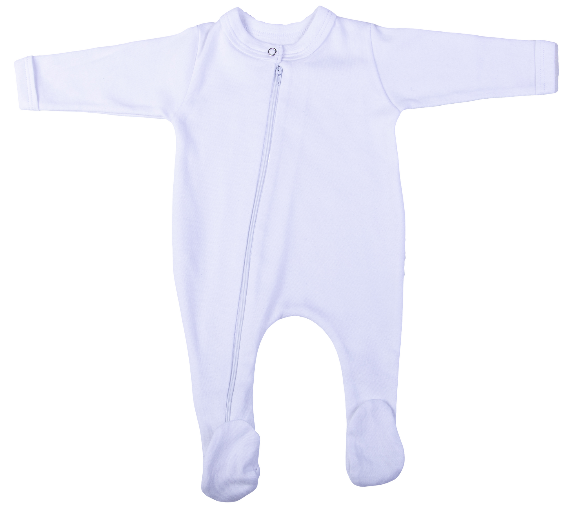 100% Cotton Infant Zip Opening Babygro - Little Lumps