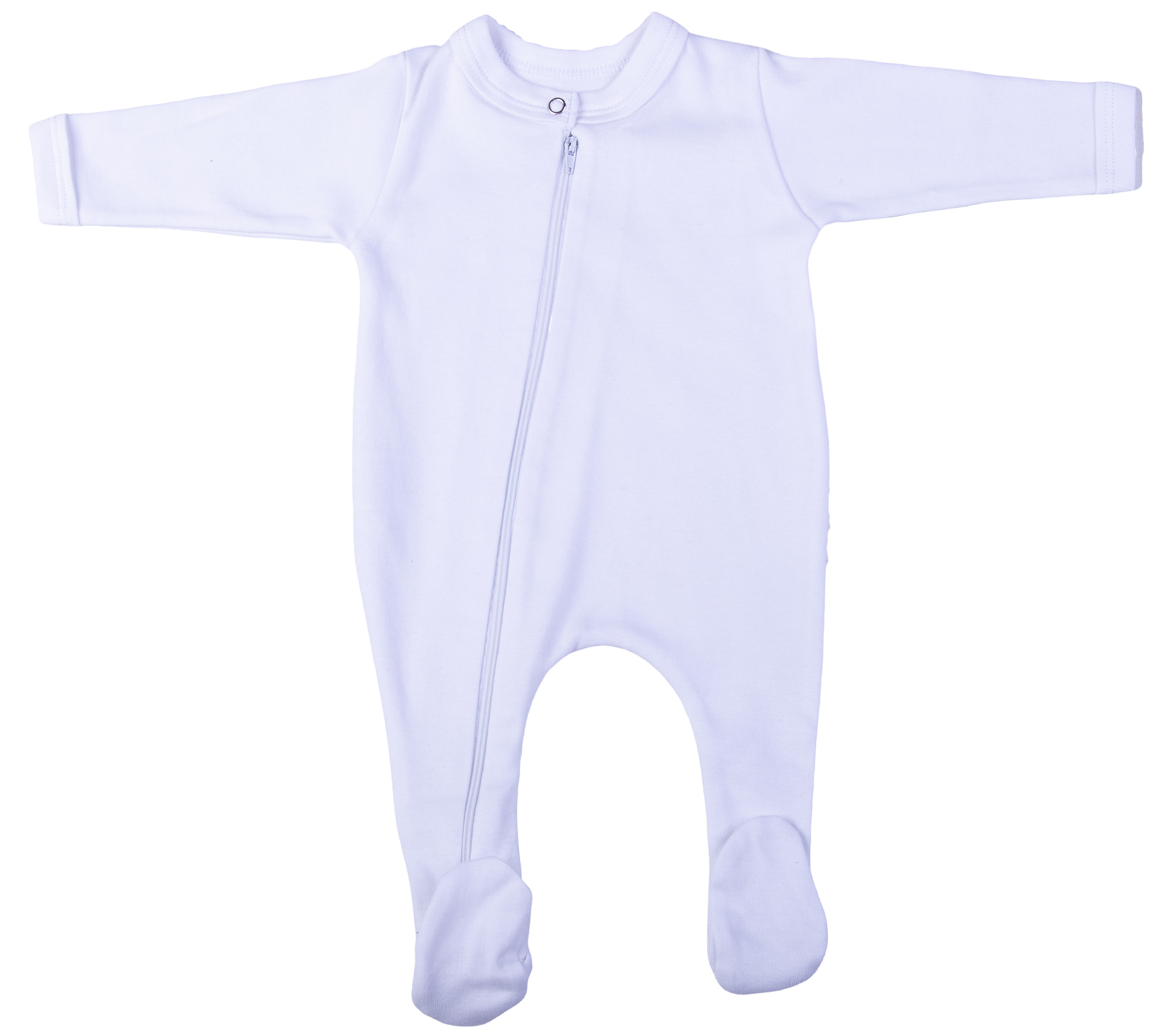 2Pack Zip Fastening Blank Babygros Made From 100 Cotton Little Lumps